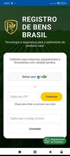 Registro de Bens Brasil App
